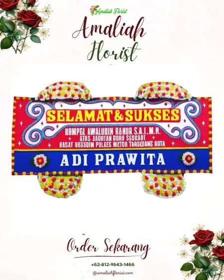 Papan Bunga Ucapan Selamat Ginanjar